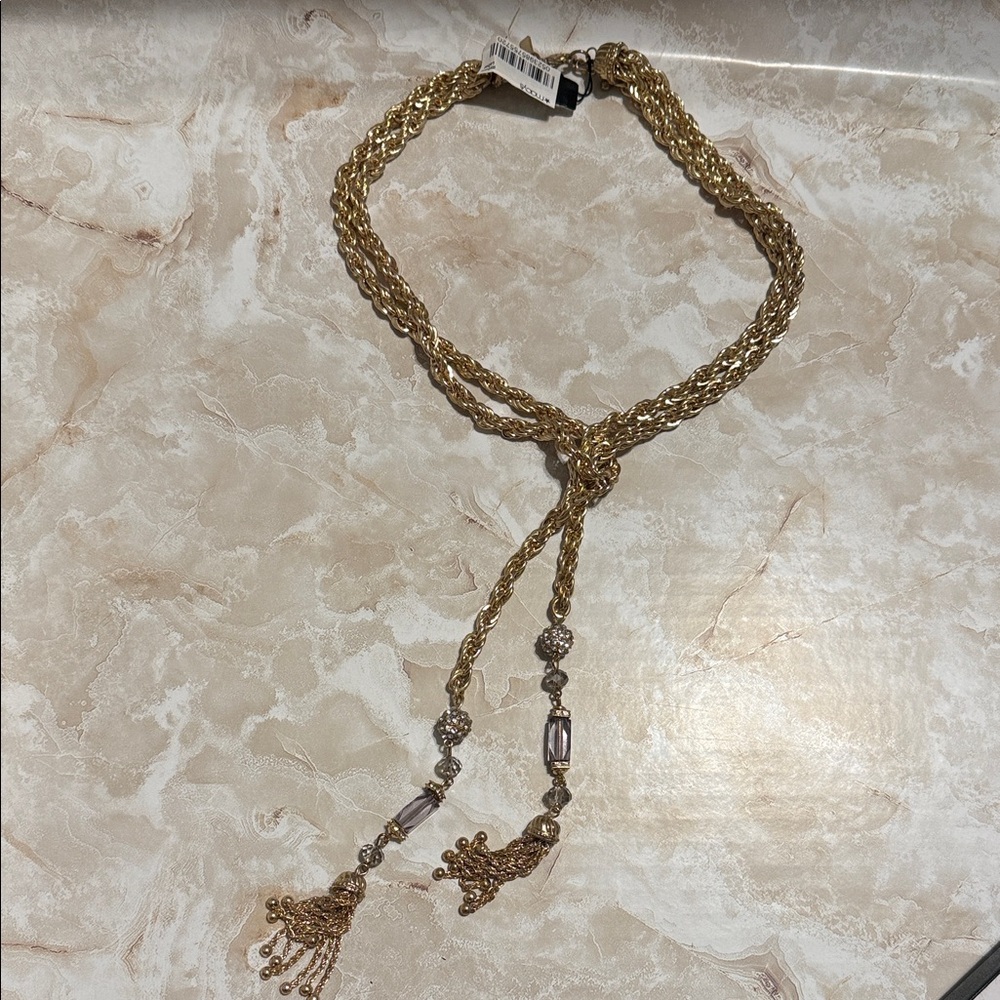 INC International Concepts Gold-Tone Twisted Necklace